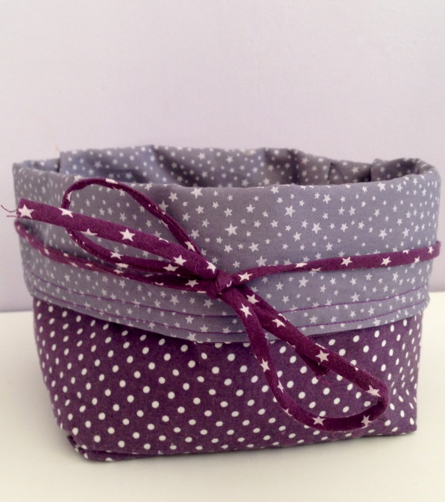 Panier vide poche en tissu