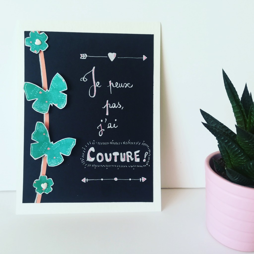 tableau Je peux pas, j'ai couture !