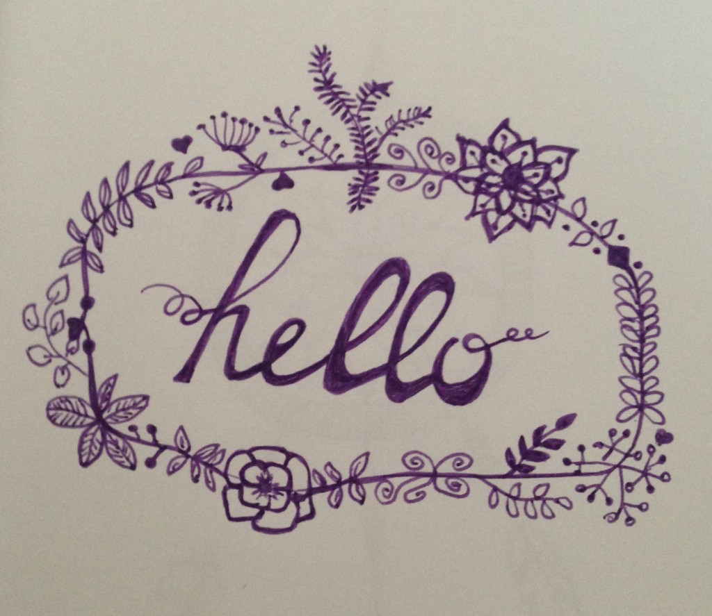 couronne de fleurs hello